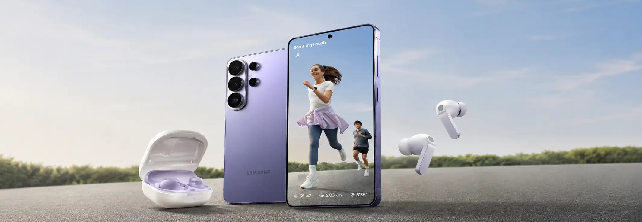 Samsung Galaxy S25 Ultra, Galaxy Watch, and Galaxy Buds