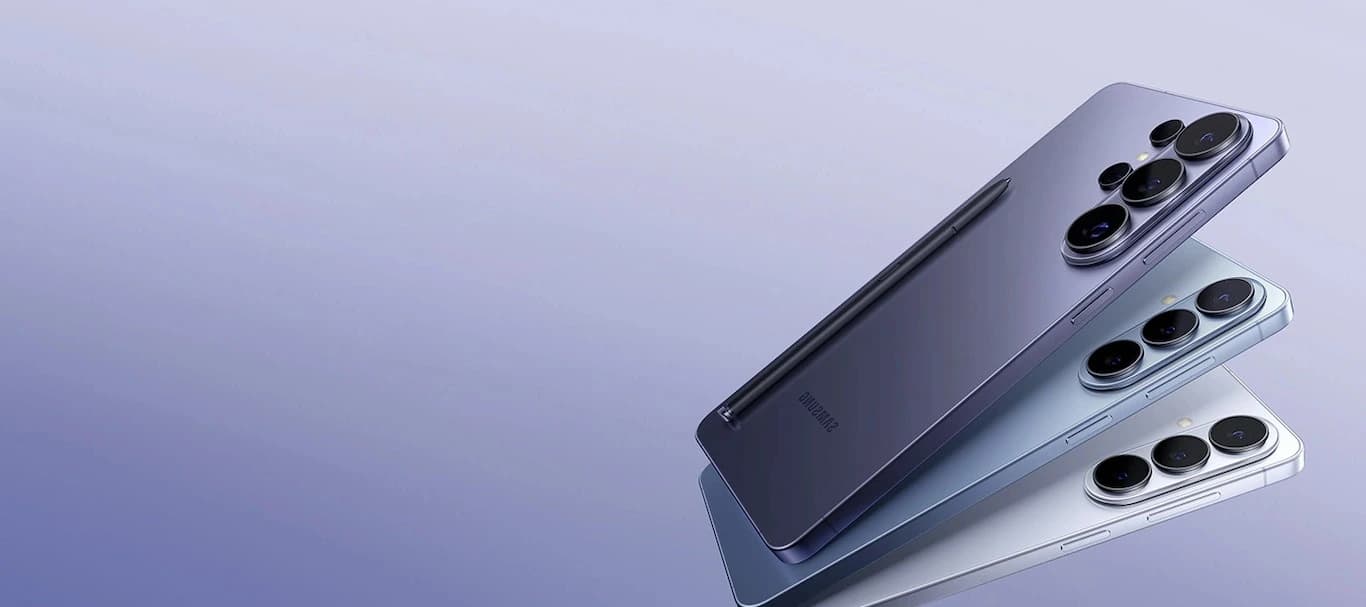 Latest Samsung Galaxy devices stacked together