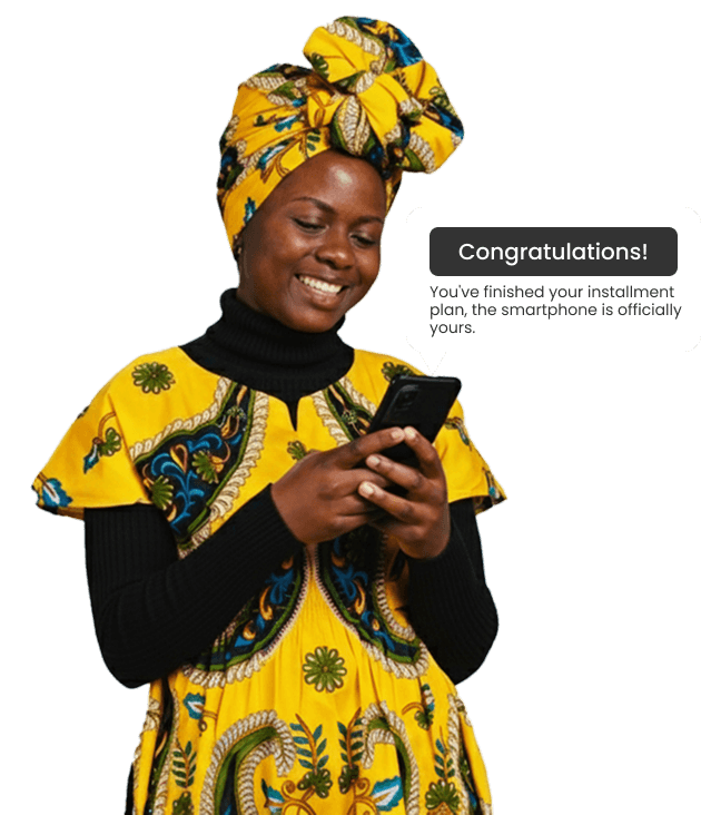 Woman with smartphone